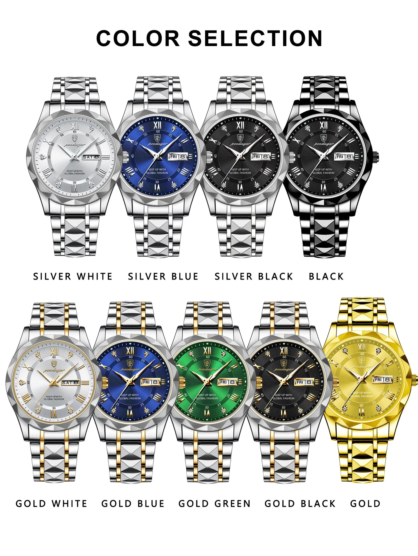 POEDAGAR Top Luxury Men Quartz Watch For Men Sports Waterproof