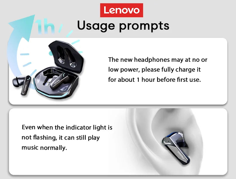 Lenovo GM2 Pro Gaming Earphones Bluetooth