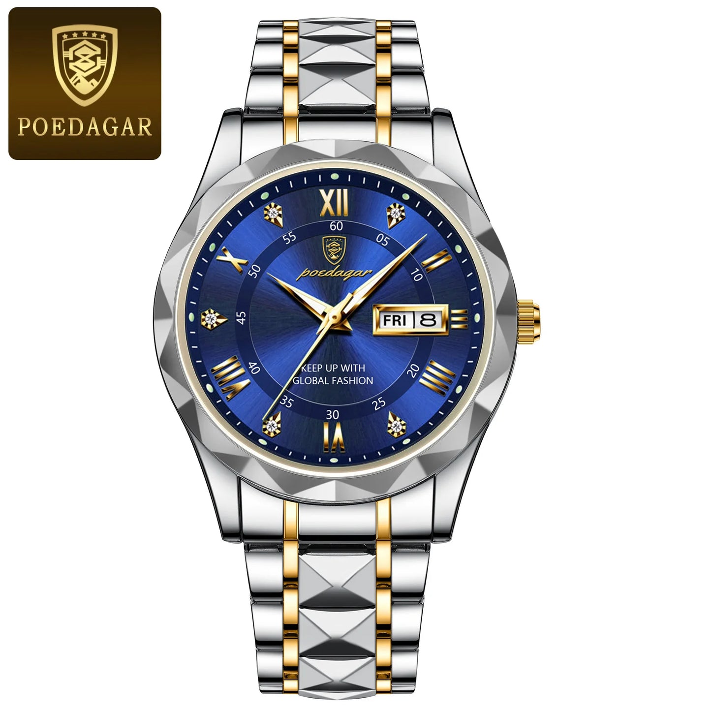 POEDAGAR Top Luxury Men Quartz Watch For Men Sports Waterproof