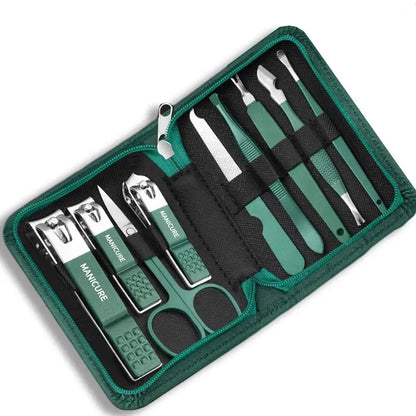 Professional 7/10/12/18 Piece Nail Care Kit Stainless Steel Manicure