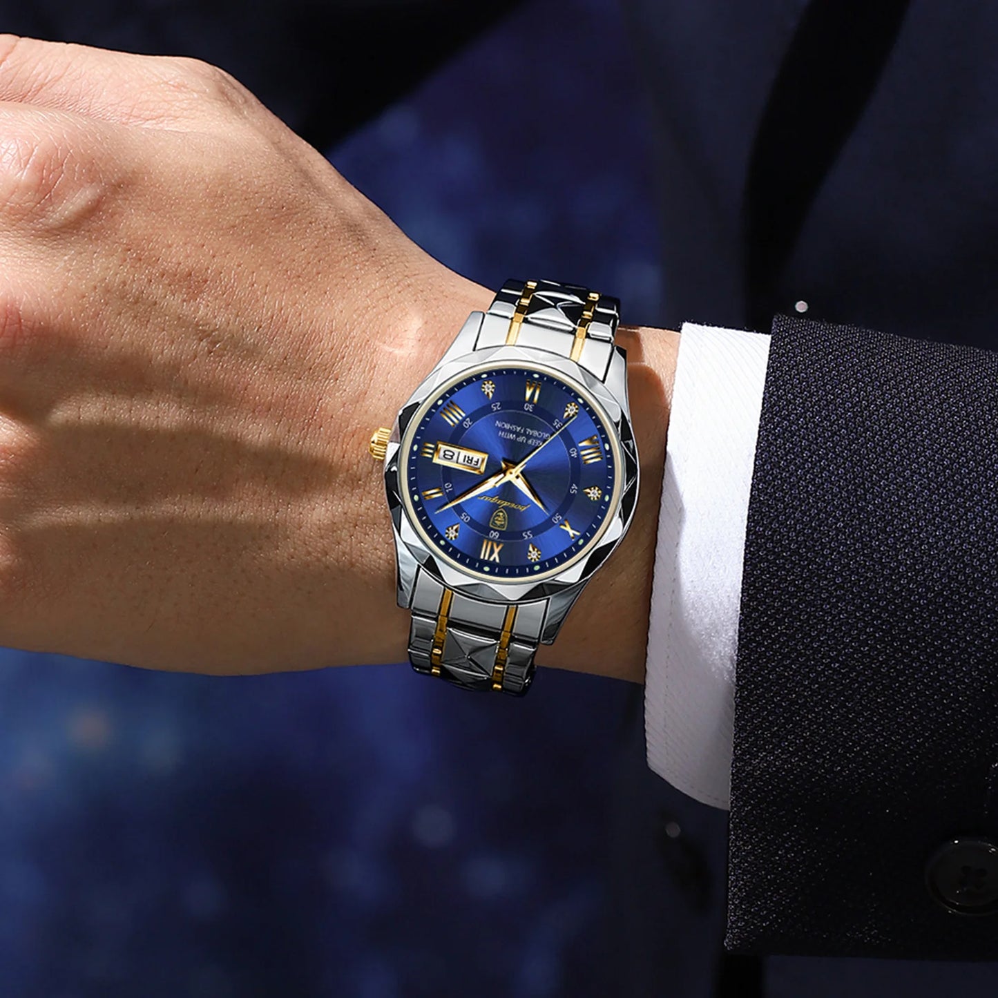POEDAGAR Top Luxury Men Quartz Watch For Men Sports Waterproof