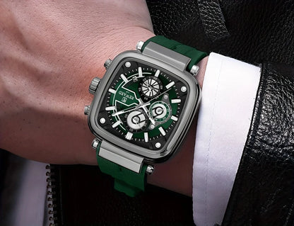 REWARD Men Watches Quartz Analog Waterproof  Silicone Strap Luxury Casual Watch for Men