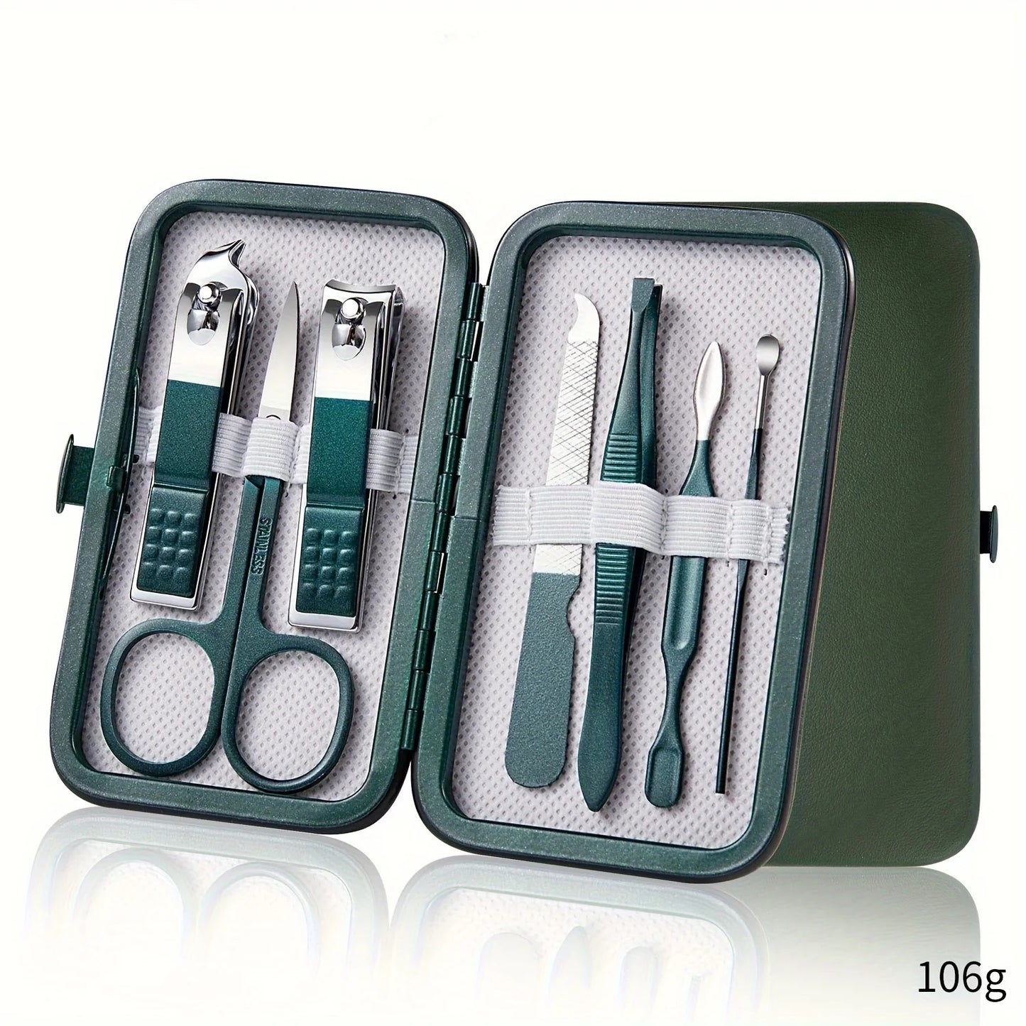 Professional 7/10/12/18 Piece Nail Care Kit Stainless Steel Manicure