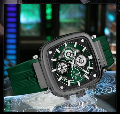 REWARD Men Watches Quartz Analog Waterproof  Silicone Strap Luxury Casual Watch for Men