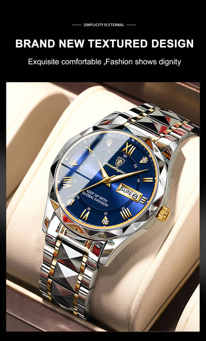 POEDAGAR Top Luxury Men Quartz Watch For Men Sports Waterproof