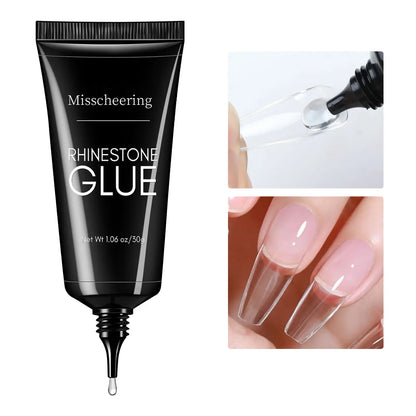 30g Nail Rhinestone Glue for Nails Super Strong Gel Nail Glue for Nail Charm