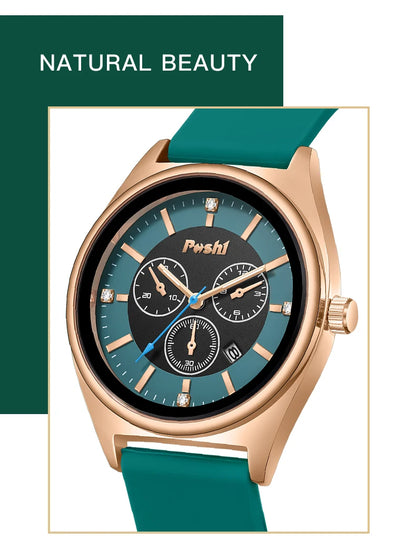 POSHI Fashion Women's Watches Luxury High Quality Silicone Strap