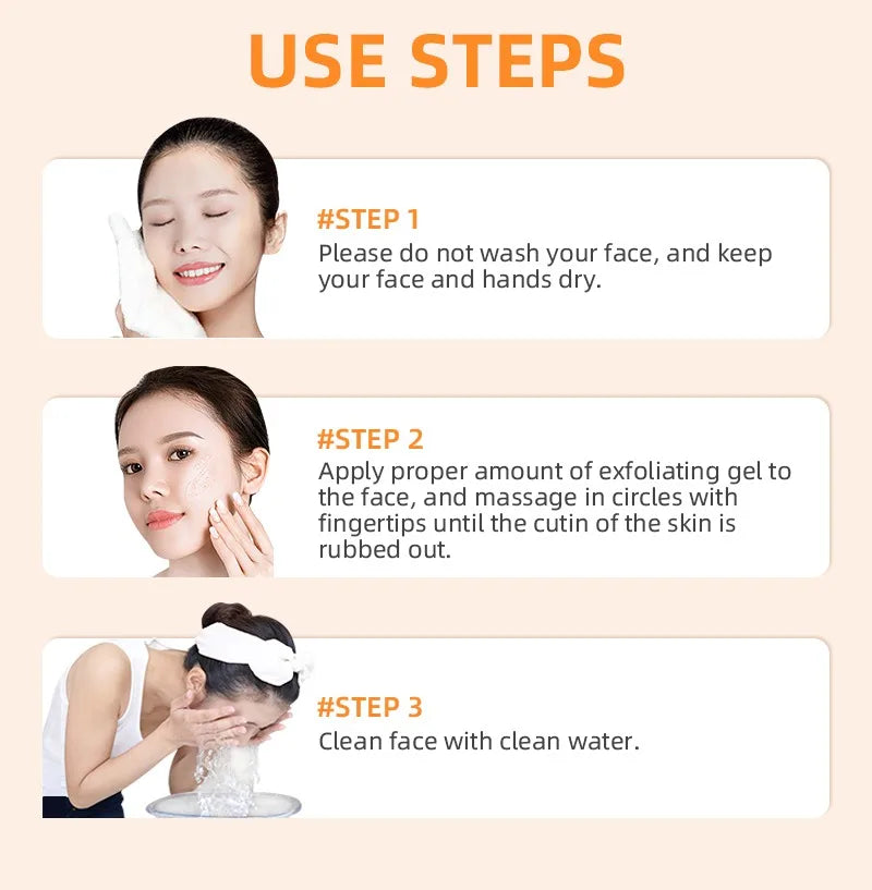 Orange Exfoliating Gel Dead Spot Remover Brighten Peeling 50g