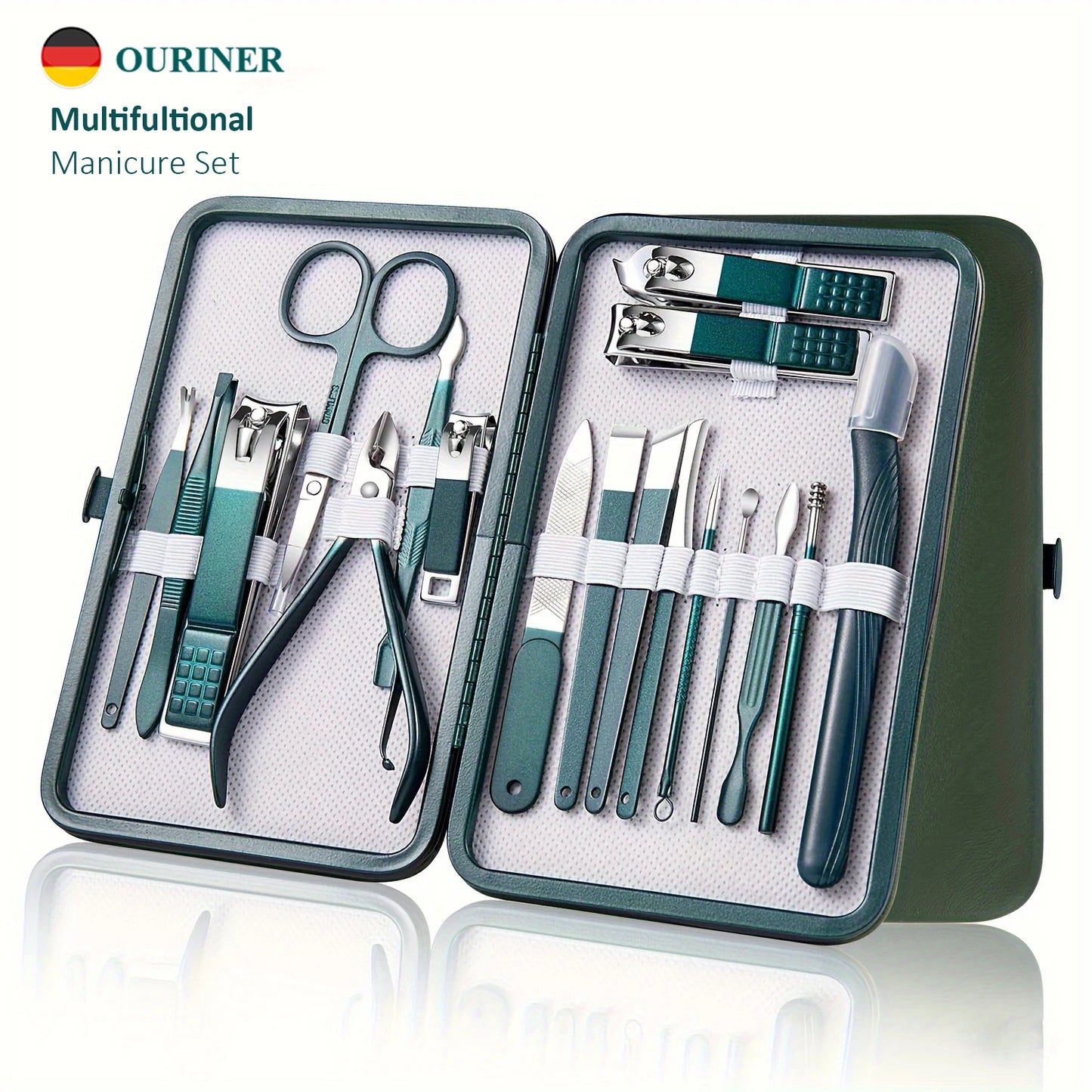 Professional 7/10/12/18 Piece Nail Care Kit Stainless Steel Manicure