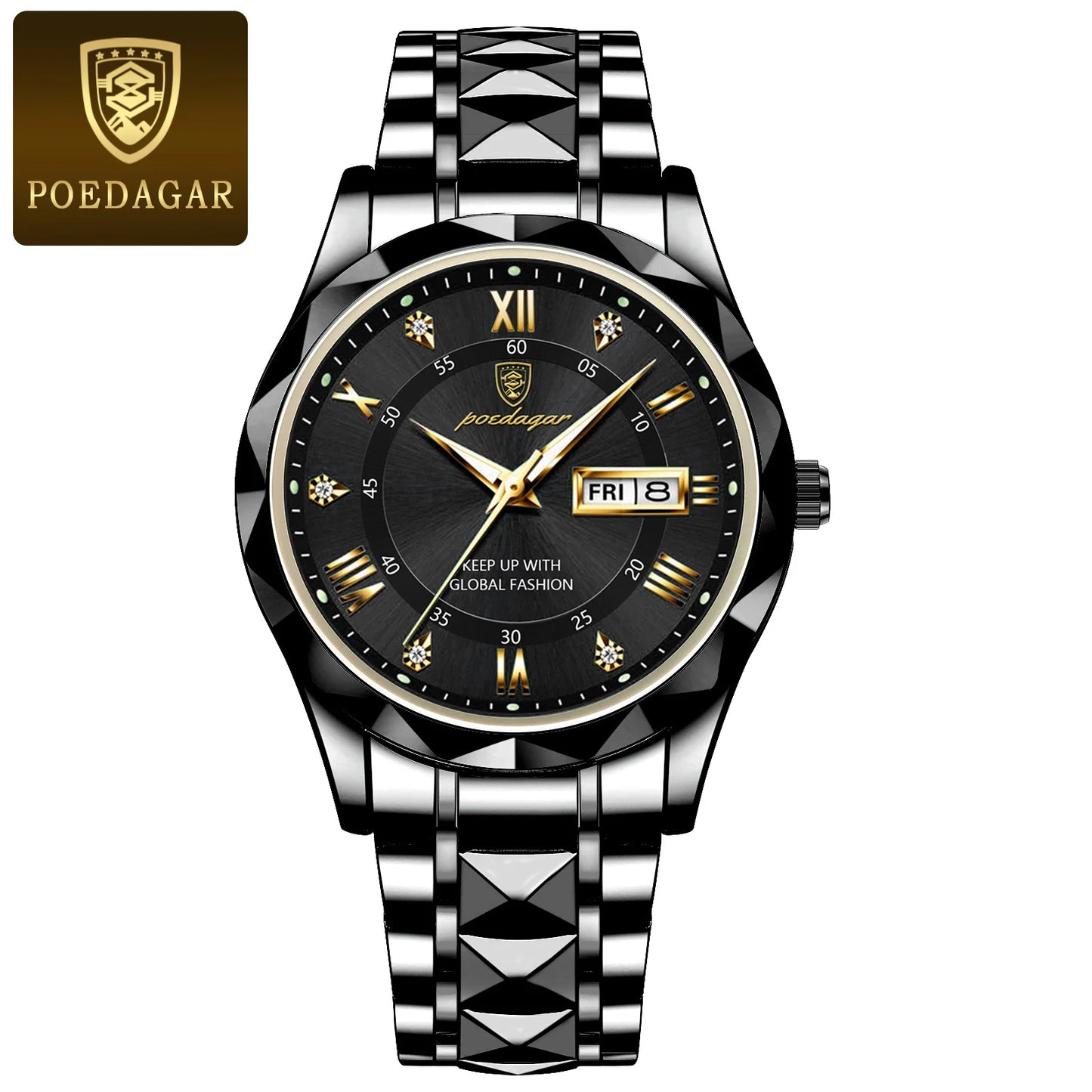 POEDAGAR Top Luxury Men Quartz Watch For Men Sports Waterproof
