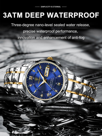 POEDAGAR Top Luxury Men Quartz Watch For Men Sports Waterproof
