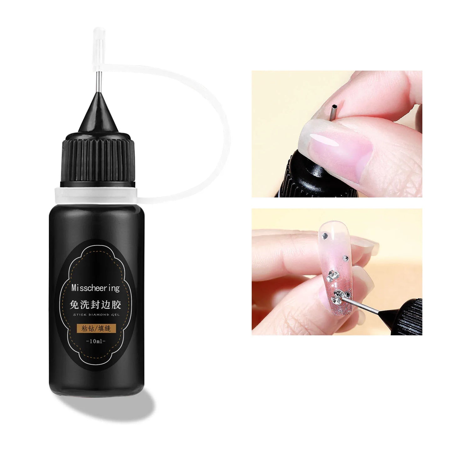 30g Nail Rhinestone Glue for Nails Super Strong Gel Nail Glue for Nail Charm