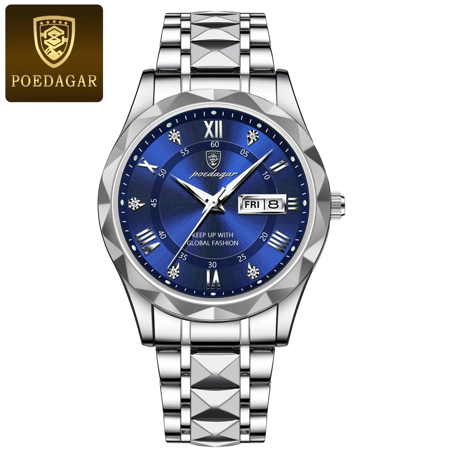 POEDAGAR Top Luxury Men Quartz Watch For Men Sports Waterproof