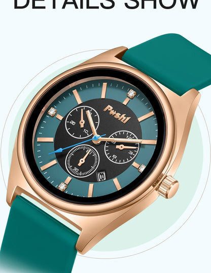 POSHI Fashion Women's Watches Luxury High Quality Silicone Strap