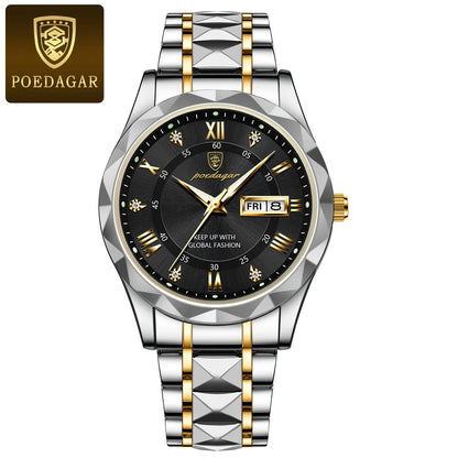 POEDAGAR Top Luxury Men Quartz Watch For Men Sports Waterproof