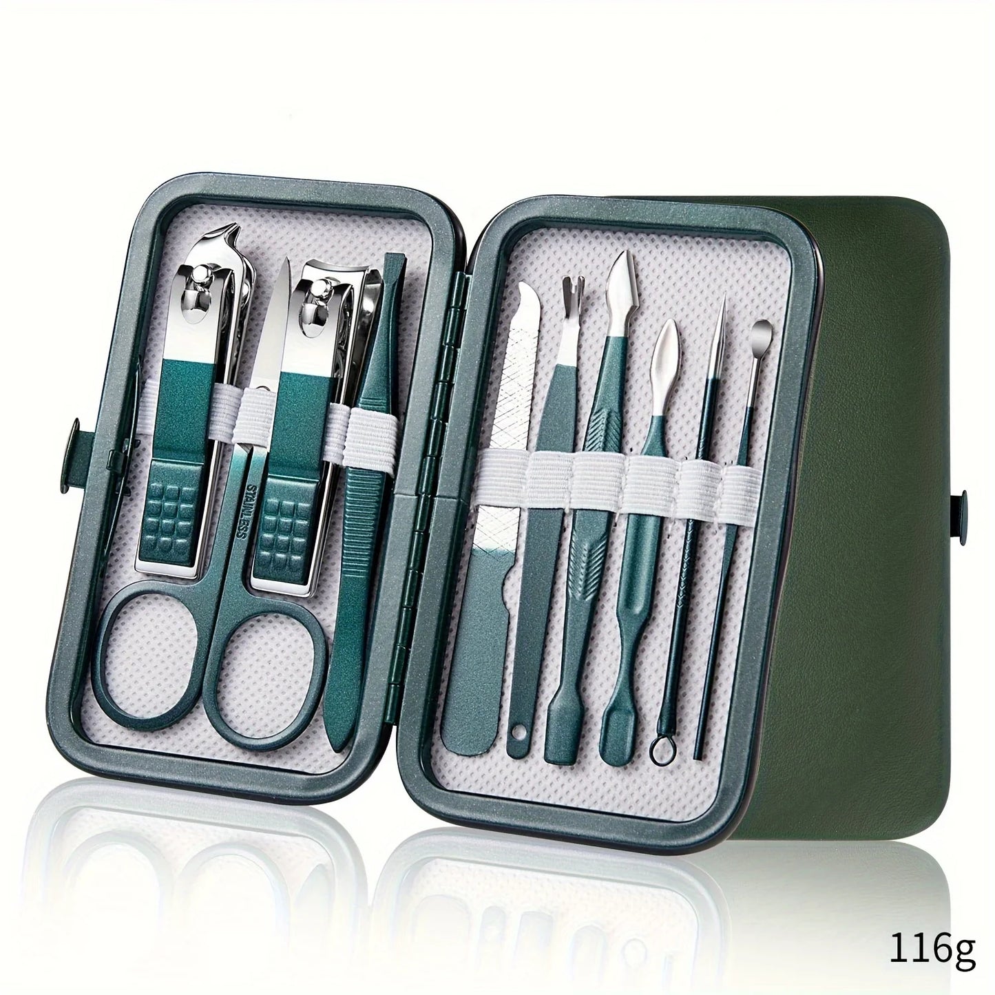 Professional 7/10/12/18 Piece Nail Care Kit Stainless Steel Manicure