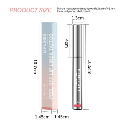Waterproof Lip Liner Peel Off Tattoo Lipgloss Waterproof