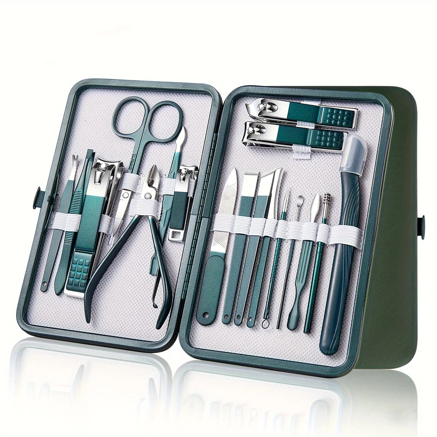 Professional 7/10/12/18 Piece Nail Care Kit Stainless Steel Manicure