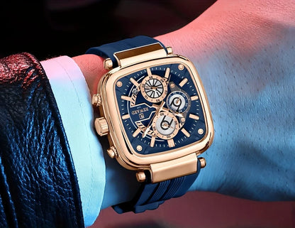 REWARD Men Watches Quartz Analog Waterproof  Silicone Strap Luxury Casual Watch for Men
