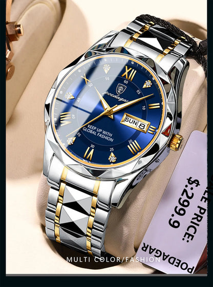 POEDAGAR Top Luxury Men Quartz Watch For Men Sports Waterproof