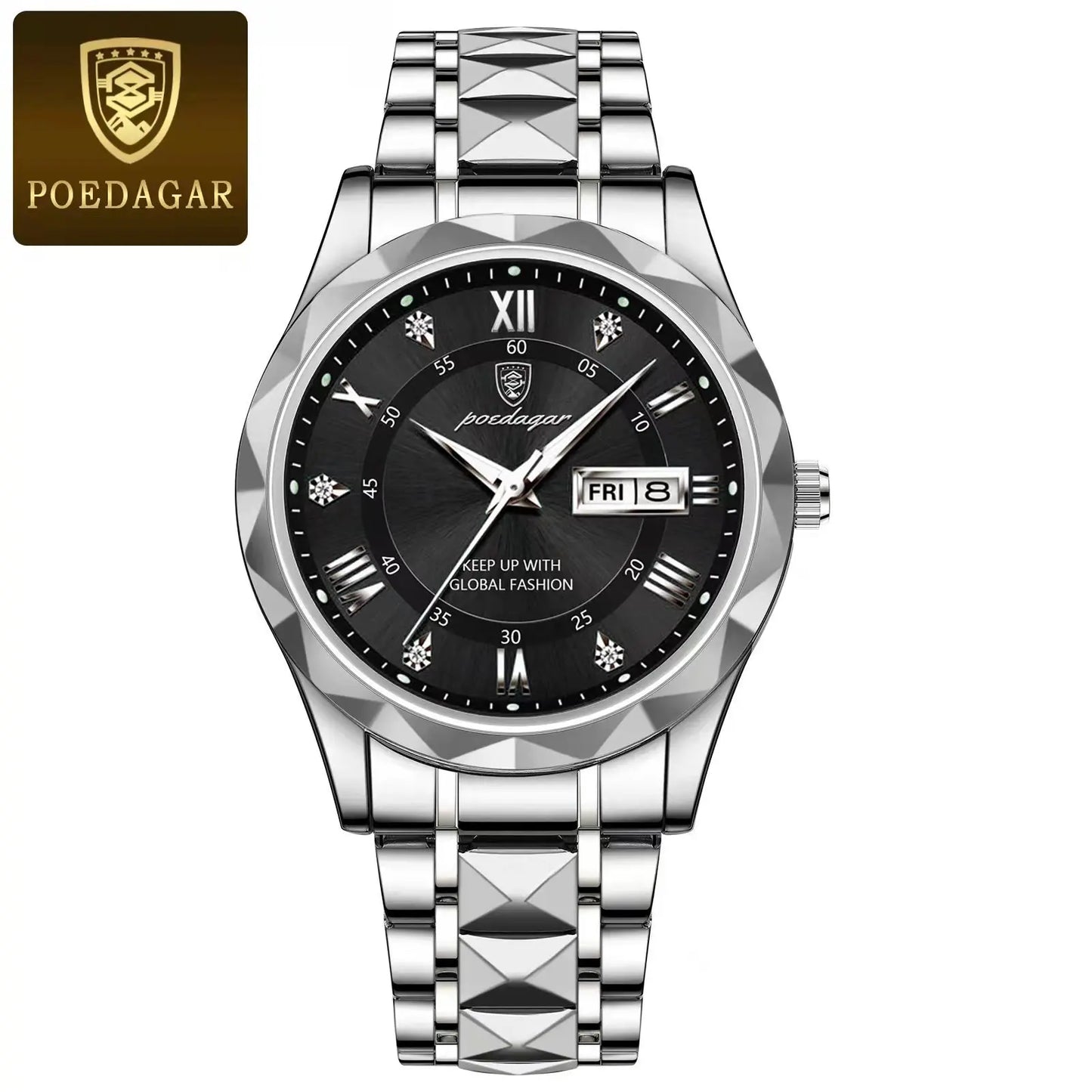 POEDAGAR Top Luxury Men Quartz Watch For Men Sports Waterproof
