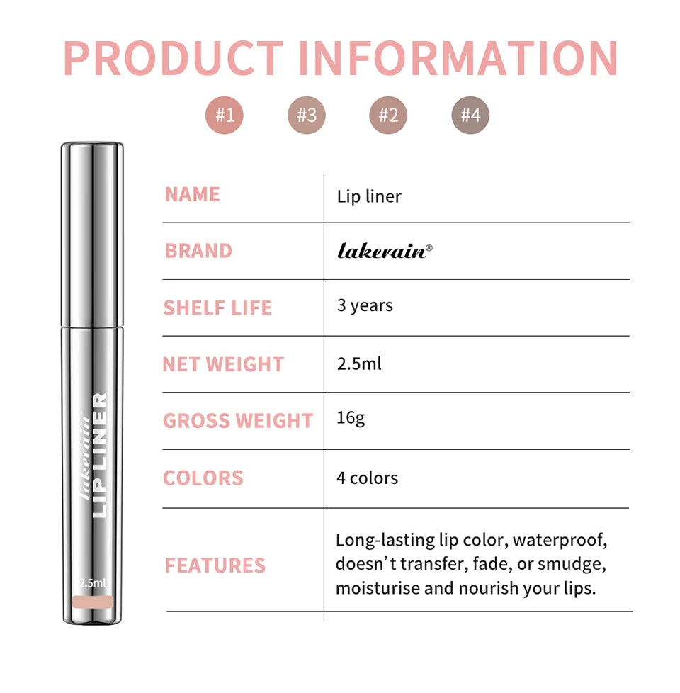 Waterproof Lip Liner Peel Off Tattoo Lipgloss Waterproof