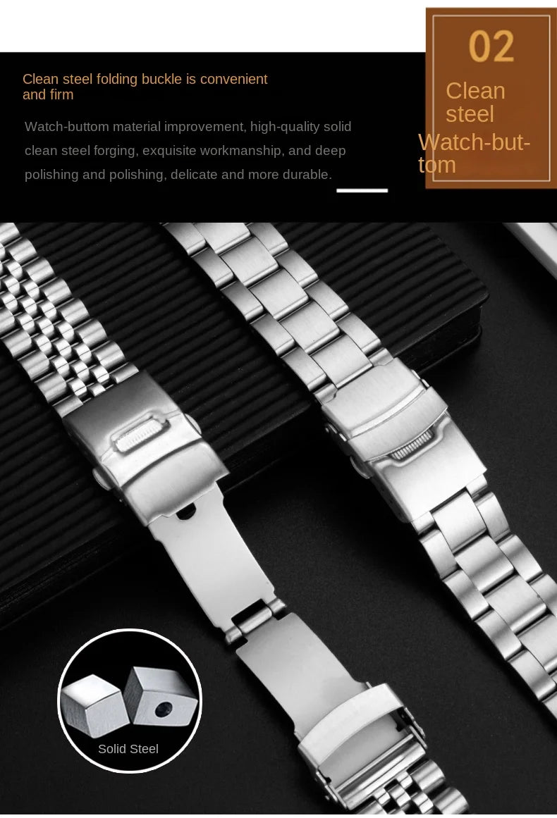 20 22mm Stainless steel men's watch